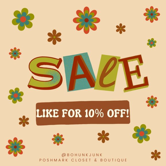 SALE! 💵🛒 Special Offer ✨ Like for 10% OFF! 👜Save 💲 With Discounted Shipping! - Picture 1 of 1